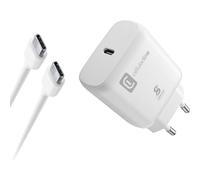 Cargador Cellular Line ACHSMKITC2CPD25WW FAST CHARGER Kit 25W Blanco