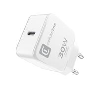 Cellularline The One - Cargador de pared USB-C Power Delivery de 30 W (blanco)
