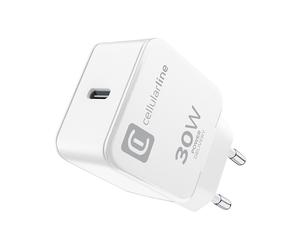 Cellularline The One - Cargador de pared USB-C Power Delivery de 30 W (blanco)