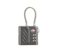 Cellularline Tracy Lock - Candado con localizador Integrado - con rastreo Apple Find My, Compatible Solo con Dispositivos Apple - Certificado TSA - Carga rápida USB-C - Negro