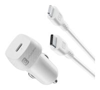 cellularline USB-C Car Charger Kit 20W - USB-C to Lightning - iPhone 8 or Later