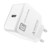 cellularline | USB-C Charger 15W | Cargador de Viaje USB Tipo C 15W 240V - Protección contra sobrecarga - Blanco