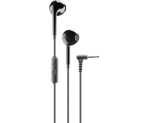 cellularline | Voice Capsule | Auricolari a capsula con Filo e microfono - Jack 3.5 mm - Colore Nero
