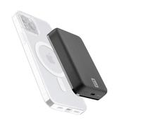 Cellularline | Wireless Power Bank mag 10000 | Cargador portátil Compatible con Sistema mag Safe - Capacidad 10 000 mAh - Carga inalámbrica de 7,5 W - para iPhone 12 y posteriores - Negro