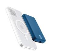 Cellularline | Wireless Power Bank mag 5000 | Cargador portátil Compatible con ecosistema mag Safe - Capacidad 5000mAh - Carga inalámbrica 7.5W - 1xUSB-C 18W - para iPhone 12 y posteriores - Azul