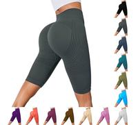 Cellumove 3D Leggings Shorts Mujer Anticelulitis Compresión Mujeres Cómodos Leggings de Compresión Lip Edema Push Up Sin Costuras Cintura Alta Pantalones Cortos Pantalones Cortos Deportivos Pantalones