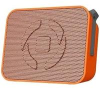 Celly Altavoz UPMIDI Bluetooth Portátil Inalámbrico 3W con Micrófono Manos Libres, Calidad de Sonido en Interiores y Exteriores Antisalpicaduras IPX5, Mosquetón Incluido,Naranja