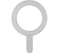 Celly, Anillo magnético Adhesivo Ultra Fino con Adaptador, Compatible con Accesorios MagSafe para Smartphone y Cargador inalámbrico Carga rápida, Color Blanco