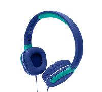 Auriculares Celly KIDSBEAT2 con cable, micrófono integrado, limitador de volumen 85 dB, uso infantil, azul