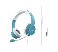 Pantone - PT-WDH002GY2220 auricular y casco Auriculares Alámbrico Diadema Oficina/Centro de llamadas Color aguamarina