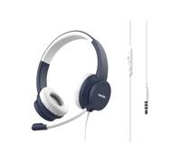 Pantone - PT-WDH002N auricular y casco Auriculares Alámbrico Diadema Oficina/Centro de llamadas Azul