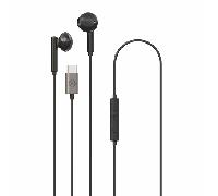 celly auricular stereo con conector tipo c y micro negro