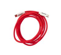 Celly - Cable USB-C a USB-C con conector reversible para carga rápida, longitud de 1,5 m, conectores de PVC y revestimiento de nailon antidoblado, carga y transferencia de datos rápidos, color rojo