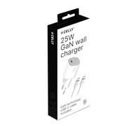 Celly Cargador Gan 1C 25W + C A C Cable