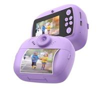 Celly, Cámara fotográfica para niños con impresión instantánea, cámara para niños con 30 Efectos, Tiempo de Carga de 150 Minutos, Color Morado