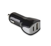 Celly - Cargador para Coche (2 Puertos, USB), Color Negro