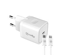 CELLY Cargador Red 20W USBC & Cable USBC-Light BCO