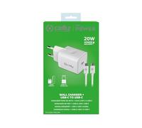 CELLY Cargador Red 20W USBC & Cable USBC-USBC BCO