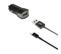 Celly - CCUSBTYPEC cargador de dispositivo móvil Smartphone, Tableta Negro Encendedor de cigarrillos Auto