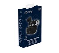 Celly - CLEAR Auriculares True Wireless Stereo (TWS) Dentro de oído Llamadas/Música USB Tipo C Bluetooth Negro