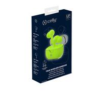 Celly - CLEAR Auriculares True Wireless Stereo (TWS) Dentro de oído Llamadas/Música USB Tipo C Bluetooth Verde