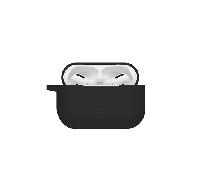 celly funda de silicona estuche airpods pro negra