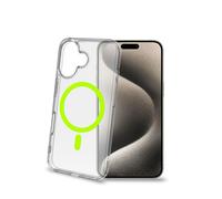 Celly funda magsafe para iphone 16, transparente, tpu + policarbonato,