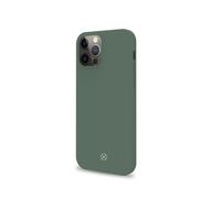 Celly funda verde para iphone 12/12 pro, carcasa protectora de tacto s