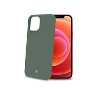 Celly Funda Verde para iPhone 12/12 Pro, Carcasa Protectora de Tacto Suave y Silicona TPU, Antideslizante Antigolpes y Antiarañazos