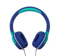 Celly, Auriculares con Cable para niños, micrófono Integrado, Diadema Ajustable, compatibles con Dispositivos auxiliares, Jack de 3,5 mm, Color Azul