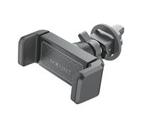 Celly Soporte móvil Coche Rejilla 360°, Universal, Ajustable para Smartphones y Navegadores, MOUNTVENT360BK, Negro