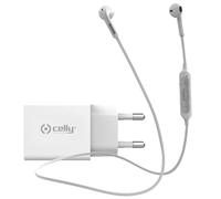 Celly Pack Cargador para Smartphone 18W USB-C + Auriculares Bluetooth Blancos
