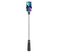 Celly, Palo Selfie Universal con Bluetooth, Barra Ajustable y Portátil, Trípode Integrado, Compatible con Smartphone hasta 7", Color Negro