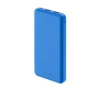 Celly Power Bank 10.000 mAh Carga rápida, Batería Externa portátil compacta con Doble Salida USB 2.1 A, Azul