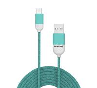 Celly PTMC0015L Pantone - Cable Micro USB 2.0 (2,4 A, 1 m de Longitud, Cian