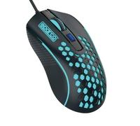 Celly, Ratón con Hilo Hive, línea Sparco, ratón ergonómico con diseño alveolar, Clic silencioso y Luces LED Rainbow, dpi Ajustables, ratón con Cable e instalación fácil Plug&Play con Puerto USB-A