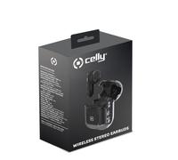 Celly - SHEER Auriculares True Wireless Stereo (TWS) Dentro de oído Llamadas/Música Negro, Transparente