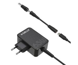 Celly TCTIPS65W Cargador para Portátil 65W Negro