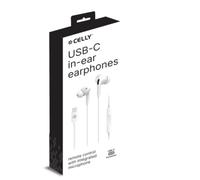 Celly Auriculares cable Usb-C Blanco