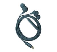 Celly, Auriculares in-Ear con Cable USB-C, con botón de Respuesta, Control de Volumen, micrófono Integrado, Color Azul