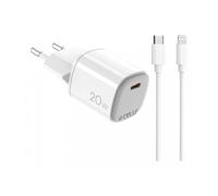 Celly - UPTC1USBC20WCTL cargador de dispositivo móvil Cámara digital, Micrófono, Smartphone, Reloj inteligente, Tableta, Teléfon