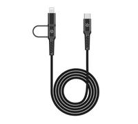 Cable USB-C Celly USBC2IN1BK 2 m Negro