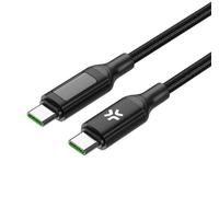 Cable USB-C Celly USBCUSBC100WLED Negro