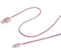 Celly USBLIGHTTEXRG - Cable USB con Conector Lightning, Color Rosa