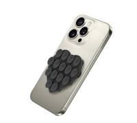 Celly, Ventosa en Forma de corazón para teléfono con ventosas de Silicona, Soporte para teléfono móvil, versátil, Color Negro, 7,5 x 6 cm