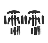 Celmets kit de almohadilla revestimiento de esponja suave y duradera con gancho y bucle para cascos de motocicleta para bicicletas eléctricas 2 juegos (Talla única)