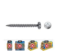 Celo 9315vloxb Tornillo para Madera Vlox B Rosca Completa Alomado Impronta PZ Ø3x15 mm Cincado Caja 1000 Unidades