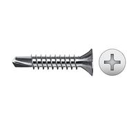 Celo Tornillo punta broca 939197504P DIN 7504P cabeza avellanada PH 3,9x19 mm cincado 500 unidades