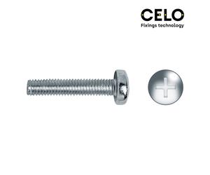 Celo 94157985 - tornillo rosca metrica alomado philips din 7985 m4x15