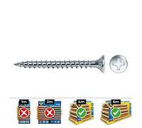 Celo Din vloxp Tornillo Madera Avellanado Pozidriv Ø4x35mm Zincado+Lubr. 500 Unidades